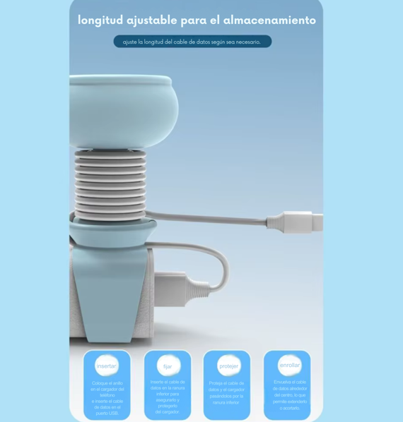 enrollador de cables portátil