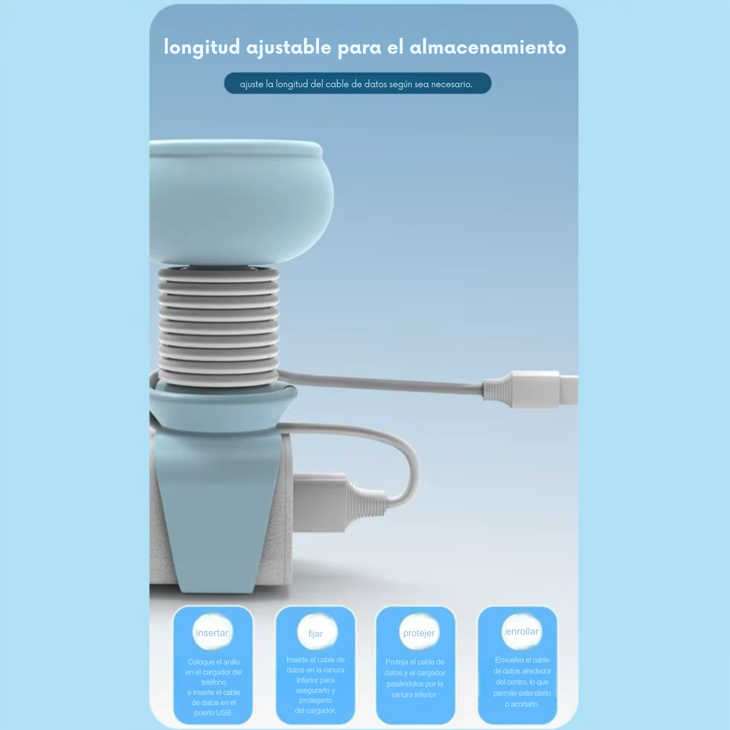 enrollador de cables portátil